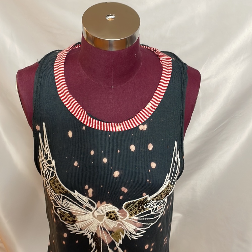 Free People Beaded Razorback Tunic size Medium - Picture 8 of 10